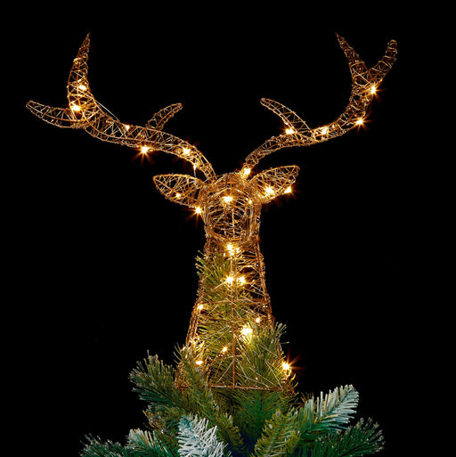 Premier Decorations Christmas Figures Premier 42cm Stag Head with 30 LED'S