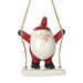 Heaven Sends Hanging Decoration Ceramic Santa On Swing Ceramic Santa On Swing | Windlebridge Garden Nursery