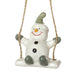 Heaven Sends Hanging Decoration Ceramic Snowman On Swing Ceramic Snowman On Swing | Windlebridge Garden Nursery