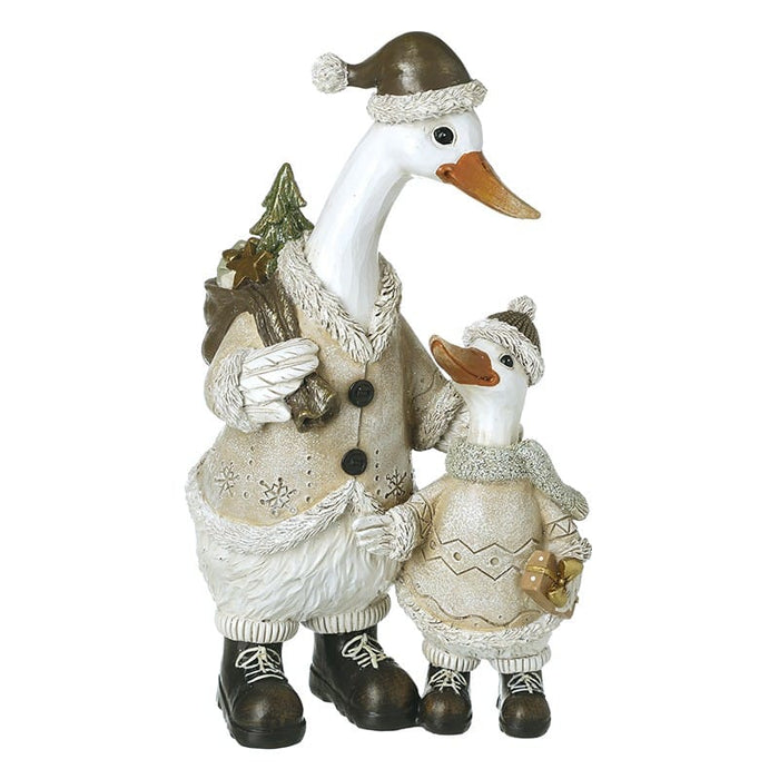 Heaven Sends Christmas Figurine Ducks Parent And Child Ducks Parent And Child | Windlebridge Garden Nursery