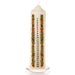 Premier Decorations Christmas Candles Ivory Premier 20cm Advent Candle with Glass Holder Premier 20cm Advent Candle with Glass Holder