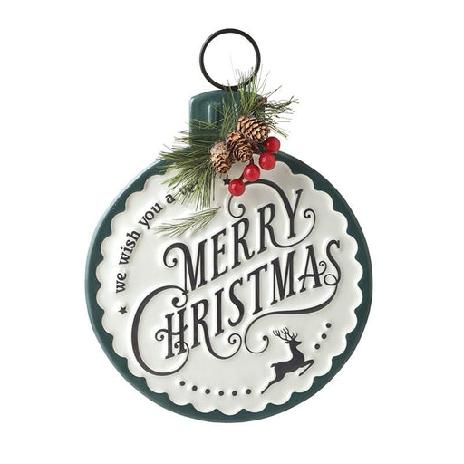 Heaven Sends Christmas Sign Metal Merry Christmas Bauble Sign Hanger Metal Merry Christmas Bauble Sign Hanger | Windlebridge Garden Nursery