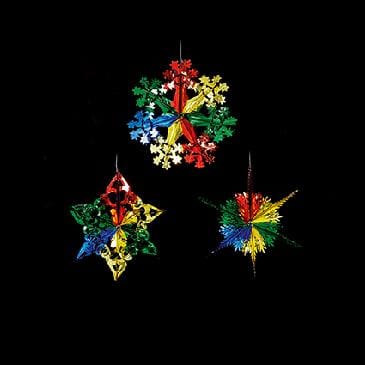 Premier Decorations Christmas Decoration Multicolour Premier 40cm Foil Starburst – Assorted Designs Premier 40cm Foil Starburst – Assorted Designs