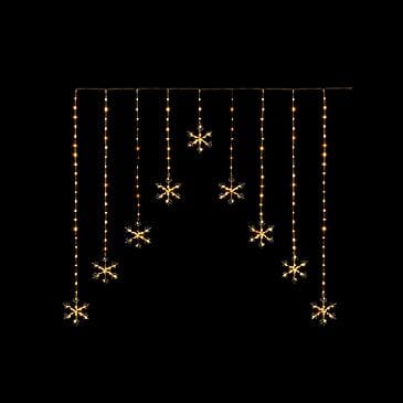 Premier Decorations Christmas Lights Premier 1.2 x 1.2m Multi Action FlexiBrights Snowflake V Curtain with 267 Warm White LED Premier 1.2 x 1.2m Multi Action FlexiBrights Snowflake V Curtain with 