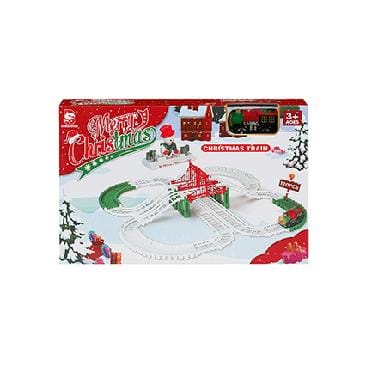 Premier Decorations Christmas Decoration Premier 120-piece Battery Operated Lit Christmas Train Set with Raised Track Premier 120-piece Battery Operated Lit Christmas Train Set with Raised