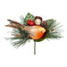 Premier Decorations Christmas Floristry Premier 15cm Robin With Pine Cone Pick Premier 15cm Robin With Pine Cone Pick