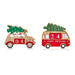 Premier Decorations Christmas Decoration Premier 15cm Wooden Christmas Countdown 2 Assorted Car - Campervan Premier 15cm Wooden Christmas Countdown 2 Assorted Car - Campervan