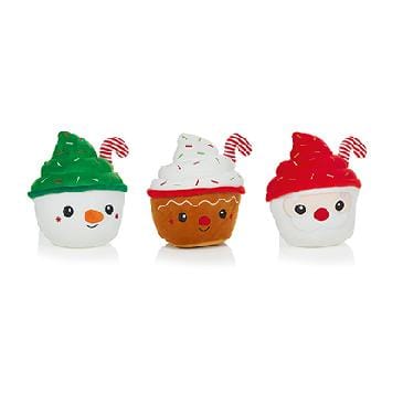 Premier Decorations Christmas Plush Premier 23cm Cupcake Character Plush 3 Assorted Santa - Snowman - Gingerbread Premier 23cm Cupcake Character Plush 3 Assorted Santa - Snowman - Ging
