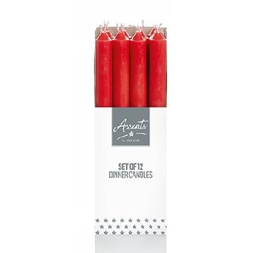 Premier Decorations Christmas Candles Premier 25cm Red Dinner Candle (AC074545R) Premier 25cm Red Dinner Candle (AC074545R)