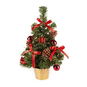 Premier Decorations Artificial Christmas Tree Premier 30cm Red Dressed Tree Premier 30cm Red Dressed Tree