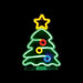 Premier Decorations Hanging Decoration Premier 34cm USB Lit Tree with Star and Baubles Neon Hanging Sign Premier 34cm USB Lit Tree with Star and Baubles Neon Hanging Sign