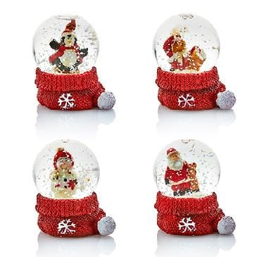 Premier Decorations Christmas Snowglobe Premier 45mm Water Globe with Santa Hat Base 4 Assorted Premier 45mm Water Globe with Santa Hat Base 4 Assorted