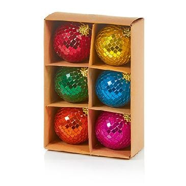 Premier Decorations Hanging Decoration Premier 6 x 6cm Multi Colour Disco Ball Hanging Decoration - 6 Colours Premier 6 x 6cm Multi Colour Disco Ball Hanging Decoration - 6 Colours