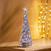Premier Decorations Christmas Lights Premier 30cm Battery Operated Lit Silver Tree with Star with Colour Changing - White LED with Timer Premier 30cm Battery Operated Lit Silver Tree with Star with Colour Ch