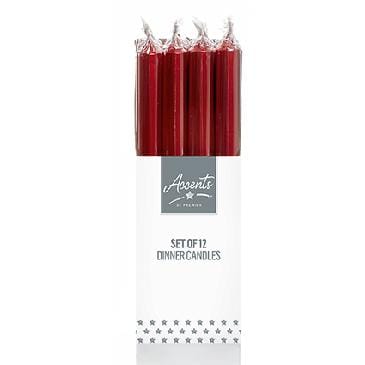 Premier Decorations Christmas Candles Red Premier 25cm Dinner Candle Premier 25cm Dinner Candle
