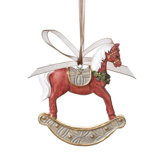 Heaven Sends Hanging Decoration Red Resin Rocking Horse Hanging Decor Red Resin Rocking Horse Hanging Decor | Windlebridge Garden Nursery