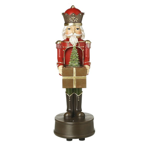 Heaven Sends Christmas Figurine Red Resin Soldier Music Spinning Decor Red Resin Soldier Music Spinning Decor | Windlebridge Garden Nursery
