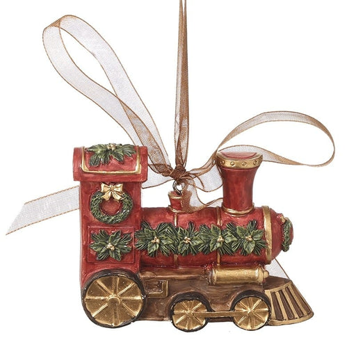 Heaven Sends Hanging Decoration Red Resin Train Hanging Decoration Red Resin Train Hanging Decoration | Windlebridge Garden Nursery