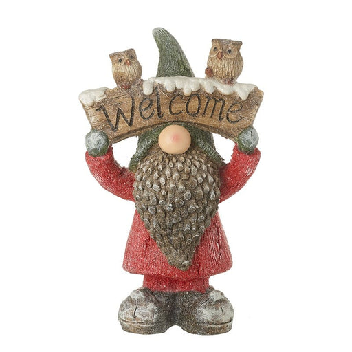 Heaven Sends Christmas Sign Welcome Sign With Owls Gonk In Red Coat Welcome Sign With Owls Gonk In Red Coat | Windlebridge Garden Nursery