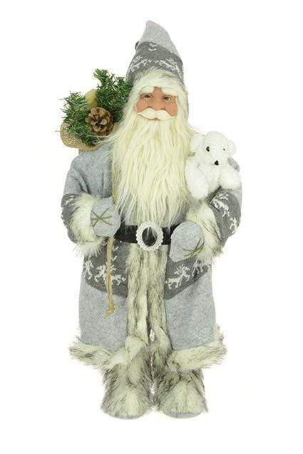 Floral Silk Santa's 60cm Nordic Santa 3 Different Sizes