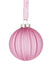 Floral Silk Baubles Glass April Bauble Pink Available in 8cm & 10cm