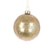 Floral Silk Baubles Glass Iona Bauble 8cm In Gold