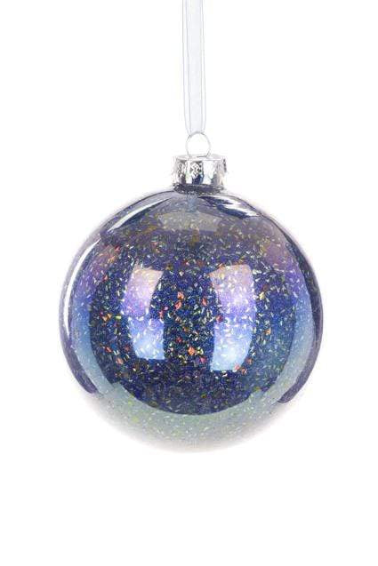 Floral Silk Baubles Glass Joella Bauble 10cm Multi-coloured