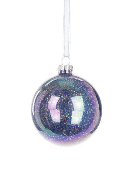 Floral Silk Baubles Glass Joella Bauble 8cm Multi-coloured