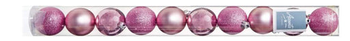 Premier Decorations Baubles Premier 10 x 60mm Pink Baubles