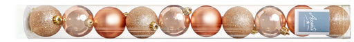 Premier Decorations Baubles Premier 10 x 60mm Rose Gold Baubles