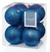 Premier Decorations Baubles Premier 8 x 80mm Midnight Blue Baubles