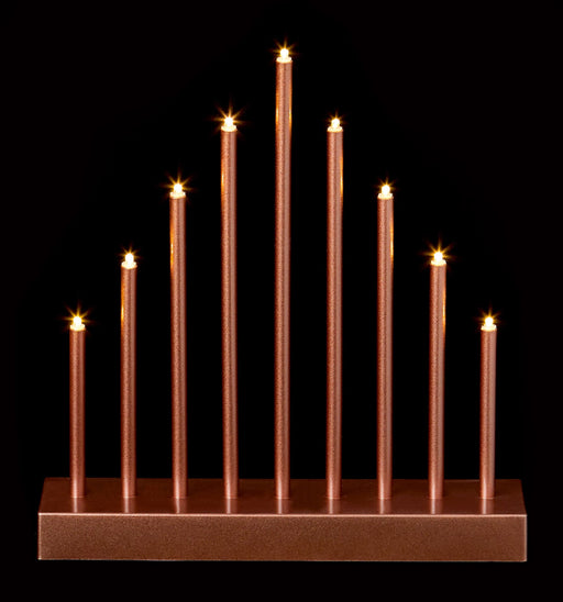 Premier Decorations Candle Bridge Premier Decorations Battery Powered Rose Gold Candlebridge