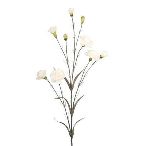 Floral Silk Carnation White Spray Carnation 71cm