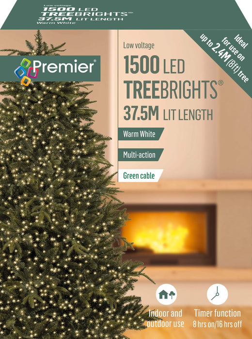 Premier Decorations Christams Lights Premier 1500 LED Treebrights Christmas Lights