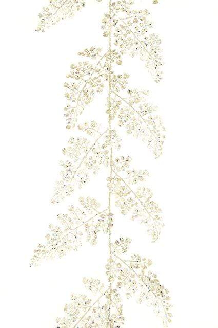 Floral Silk Christmas Garlands Sparkle 6ft Maidenhair Christmas Garland (180cm)