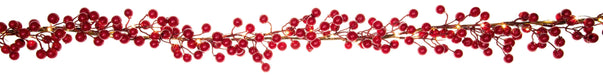 Premier Decorations Christmas Garlands 1.5m Pre-Lit Red Berry Garland