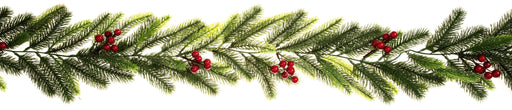 Premier Decorations Christmas Garlands Premier 6ft Fresh Pine and Red Berry