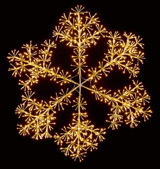 Premier Decorations Christmas Lights Premier 1.5M Gold Starburst Snowflake Light
