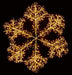 Premier Decorations Christmas Lights Premier 1.5M Gold Starburst Snowflake Light