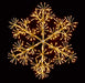 Premier Decorations Christmas Lights Premier 60cm Gold Starburst Snowflake Light