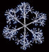 Premier Decorations Christmas Lights Premier 90cm Silver Starburst Snowflake Light