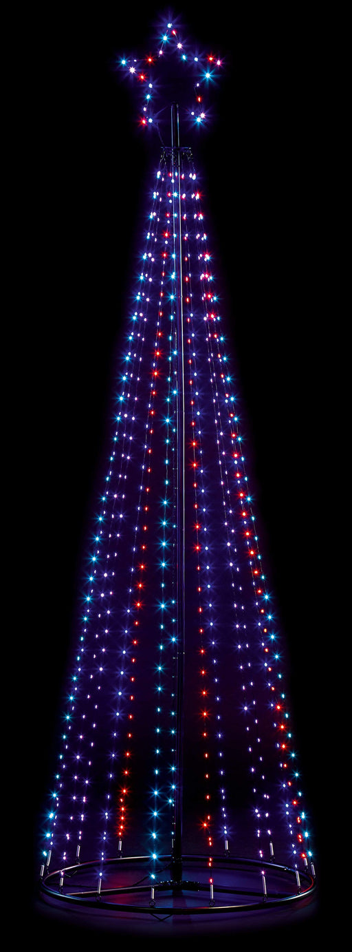 Premier Decorations Christmas Ornaments Premier Rainbow LED Pyramid Tree