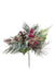 Floral Silk Christmas Pick Natural Christmas Pick 21cm