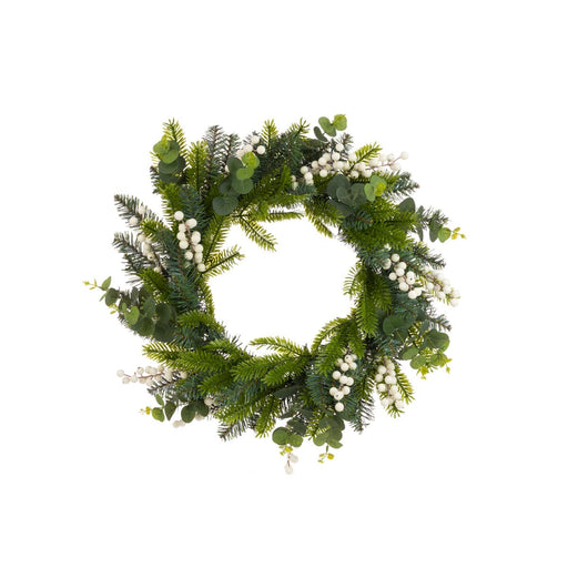 Floral Silk Christmas Wreaths Uffington Pine Wreath 60cm