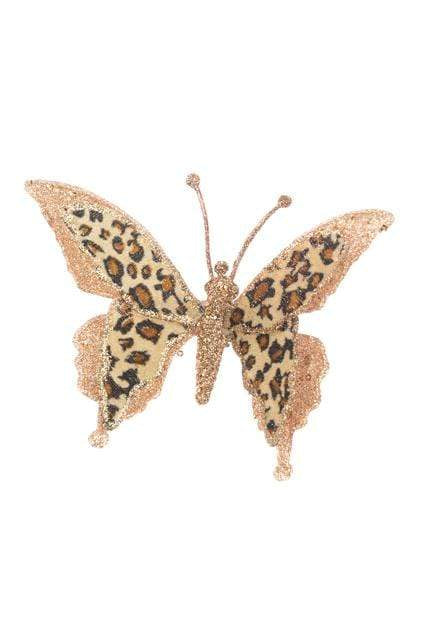 Floral Silk Clip On Decorations Butterfly Clip on Decoration 17cm