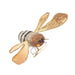 Floral Silk Clip On Decorations Glitter Bee Clip on decoration 8cm