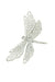 Floral Silk Clip On Decorations Sparkle Dragonfly Clip On Decoration 17cm