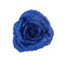 Floral Silk Clip On Decorations Sparkle Rose Clip On Decoration 16cm Blue