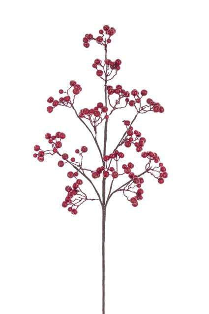 Floral Silk Berries Currant Berry Spray 63cm Currant Berry Spray 63cm Artificial Christmas Stem 