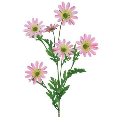Floral Silk Daisy Pink Daisy Spray 78cm